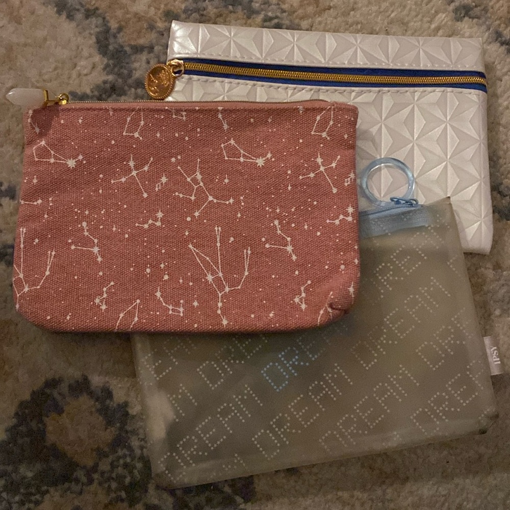3 makeup bags